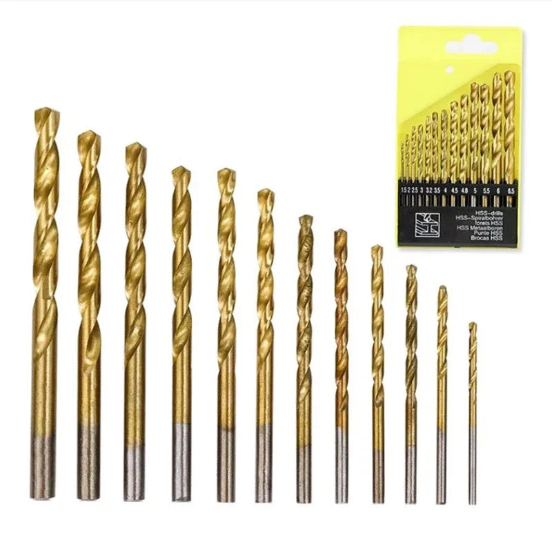 🧰 13PCS Multi-Material Drill Bit Set (3/16” – 1/2”) – Glass, Metal, Tile & Masonry