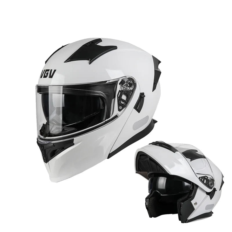 Modular Flip-Up Motorcycle Helmet – Full Face Convertible (Unisex, All-Season)
