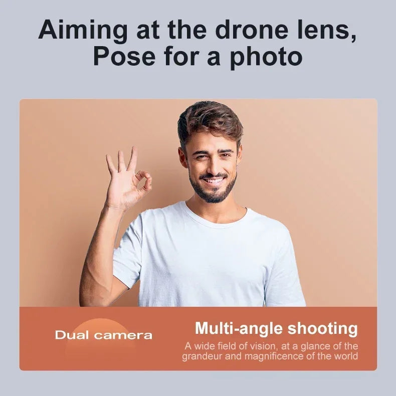 Drone 8K Aerial HD Dual-Camera Intelligent Obstacle Avoidance Brushless Power 5G WIFI Screen Remote Control GPS Drone Hot