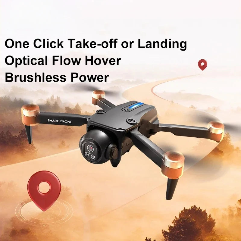 Drone 8K Aerial HD Dual-Camera Intelligent Obstacle Avoidance Brushless Power 5G WIFI Screen Remote Control GPS Drone Hot