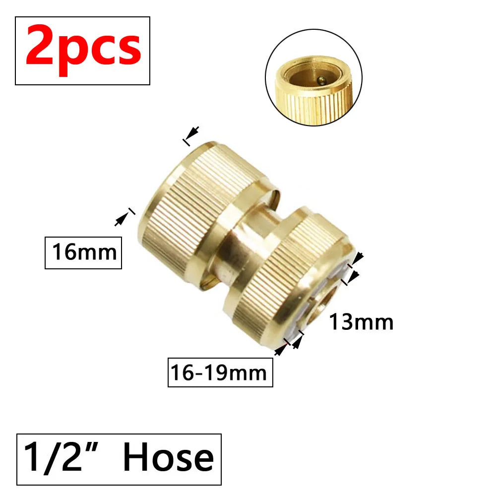 🚿 Solid Brass Garden Hose Splitter – 2-Way / 4-Way Water Control Valve