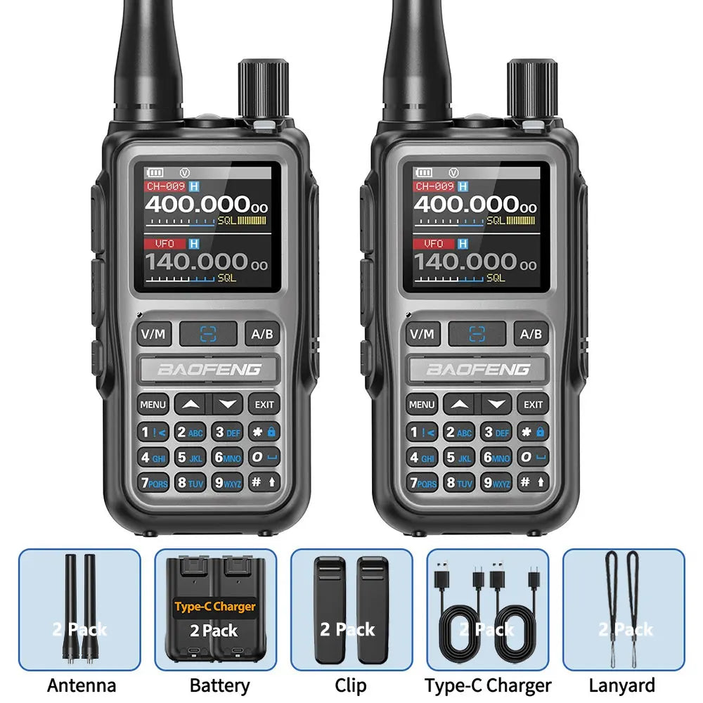 📡 Baofeng UV-5R Mini Dual Band Walkie Talkie (Bluetooth Programming, Type-C)
