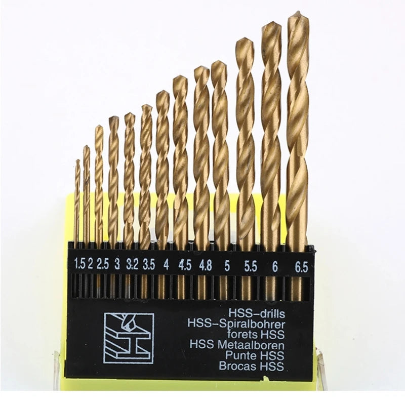🧰 13PCS Multi-Material Drill Bit Set (3/16” – 1/2”) – Glass, Metal, Tile & Masonry