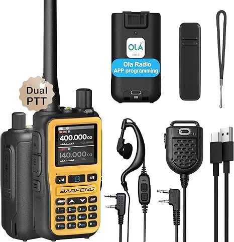 📡 Baofeng UV-5R Mini Dual Band Walkie Talkie (5W, Bluetooth APP, Type-C, 2-Pack)