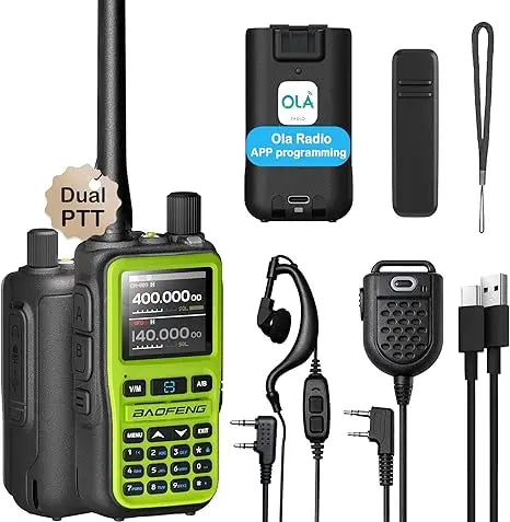 📡 Baofeng UV-5R Mini Dual Band Walkie Talkie (5W, Bluetooth APP, Type-C, 2-Pack)