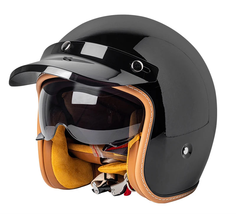 Open Face Motorcycle Helmet – Lightweight Summer Riding Helmet (Unisex)