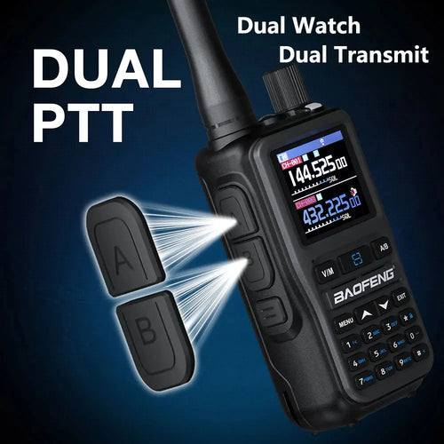 2-Pack Baofeng UV-5R Mini Dual Band Walkie Talkies (Bluetooth, Type-C, 999CH)