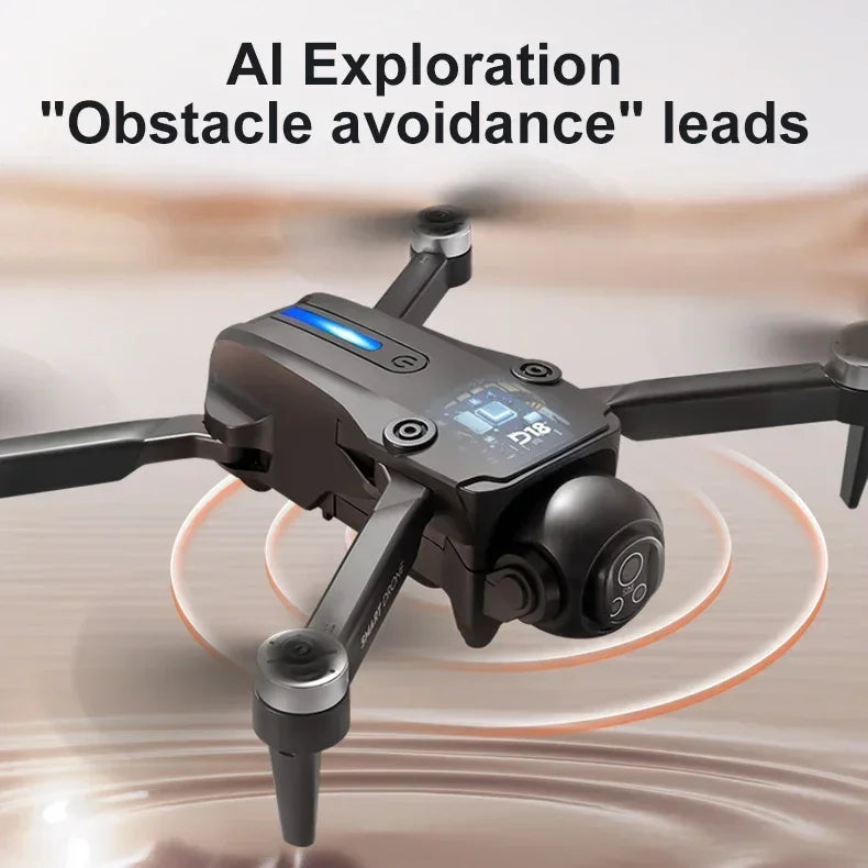 Drone 8K Aerial HD Dual-Camera Intelligent Obstacle Avoidance Brushless Power 5G WIFI Screen Remote Control GPS Drone Hot
