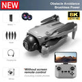 Drone 8K Aerial HD Dual-Camera Intelligent Obstacle Avoidance Brushless Power 5G WIFI Screen Remote Control GPS Drone Hot