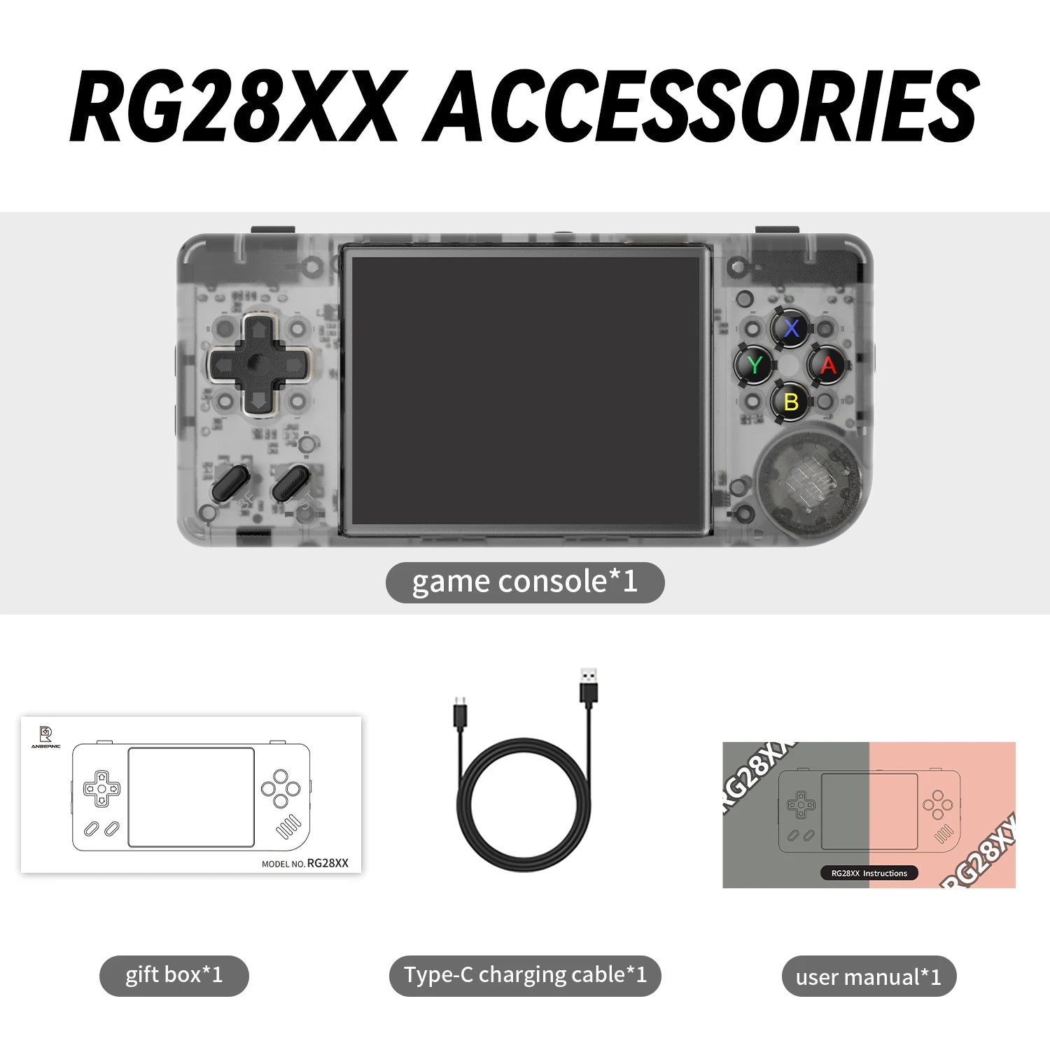 🎮 ANBERNIC RG28XX Retro Handheld Game Console – 3,000+ Classic Games & HDMI Output
