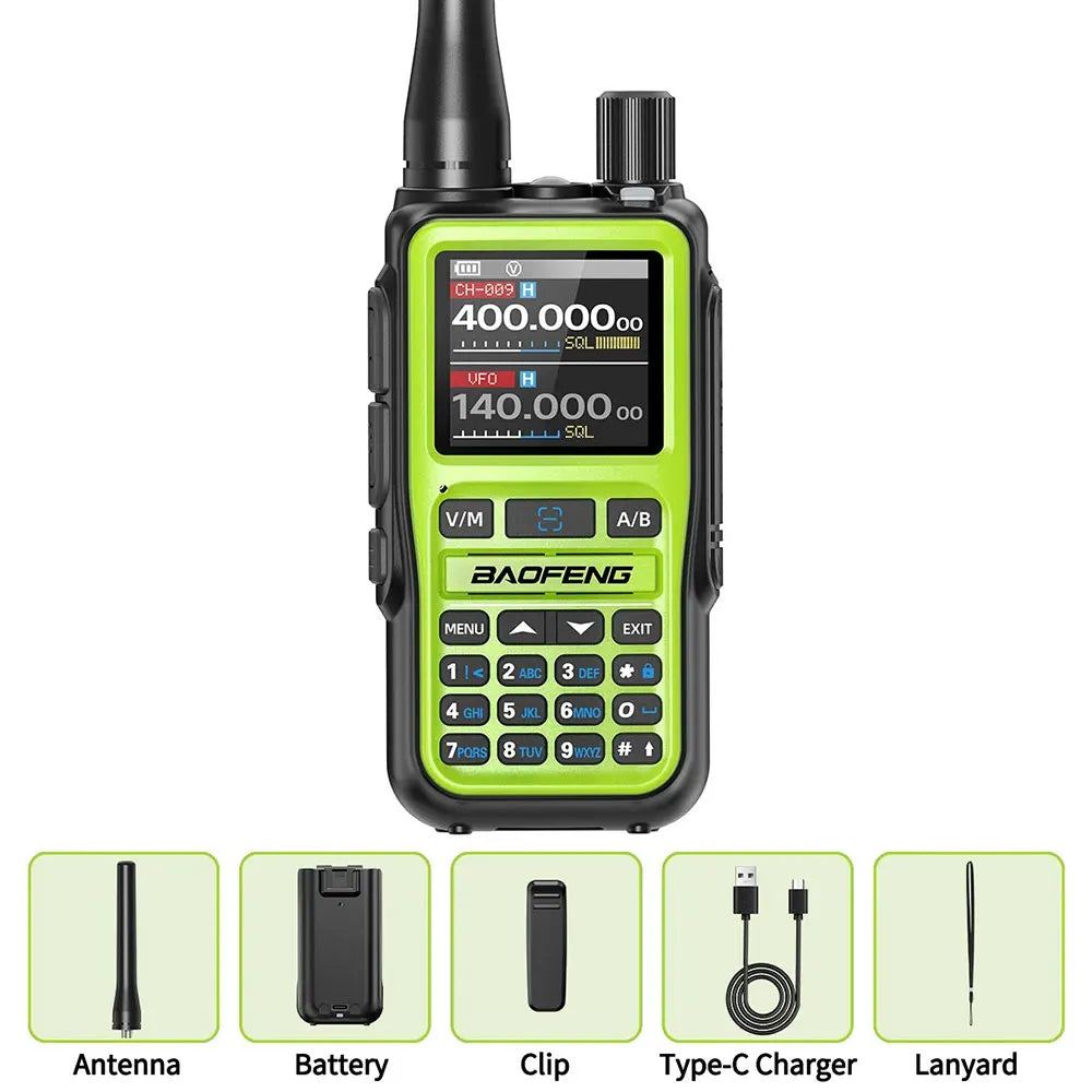 📡 Baofeng UV-5R Mini Dual Band Walkie Talkie (Bluetooth Programming, Type-C)