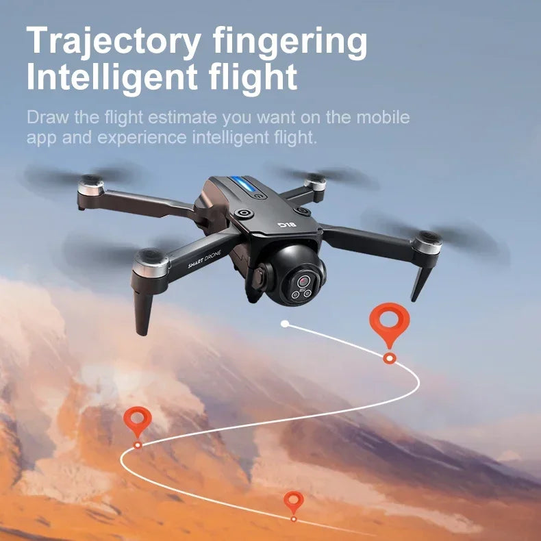 Drone 8K Aerial HD Dual-Camera Intelligent Obstacle Avoidance Brushless Power 5G WIFI Screen Remote Control GPS Drone Hot