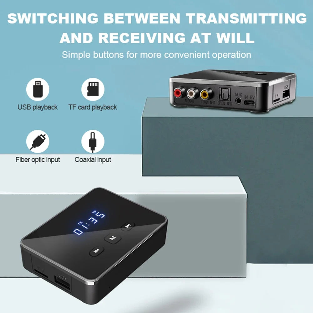 📡 Bluetooth 5.4 Audio Receiver & Transmitter – Wireless Adapter for TV, Car & Home Stereo