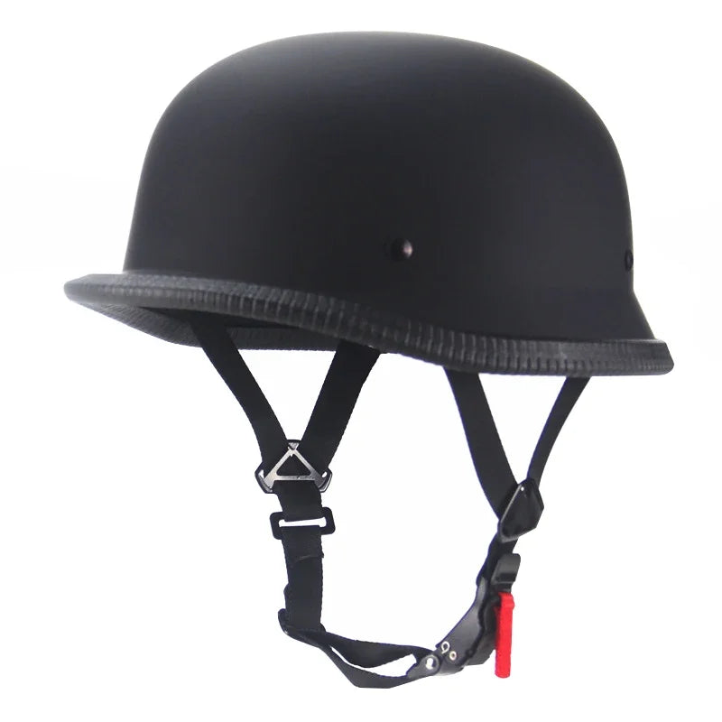 Vintage Motorcycle Half Face Helmet – Retro Cruiser Style (DOT Certified)