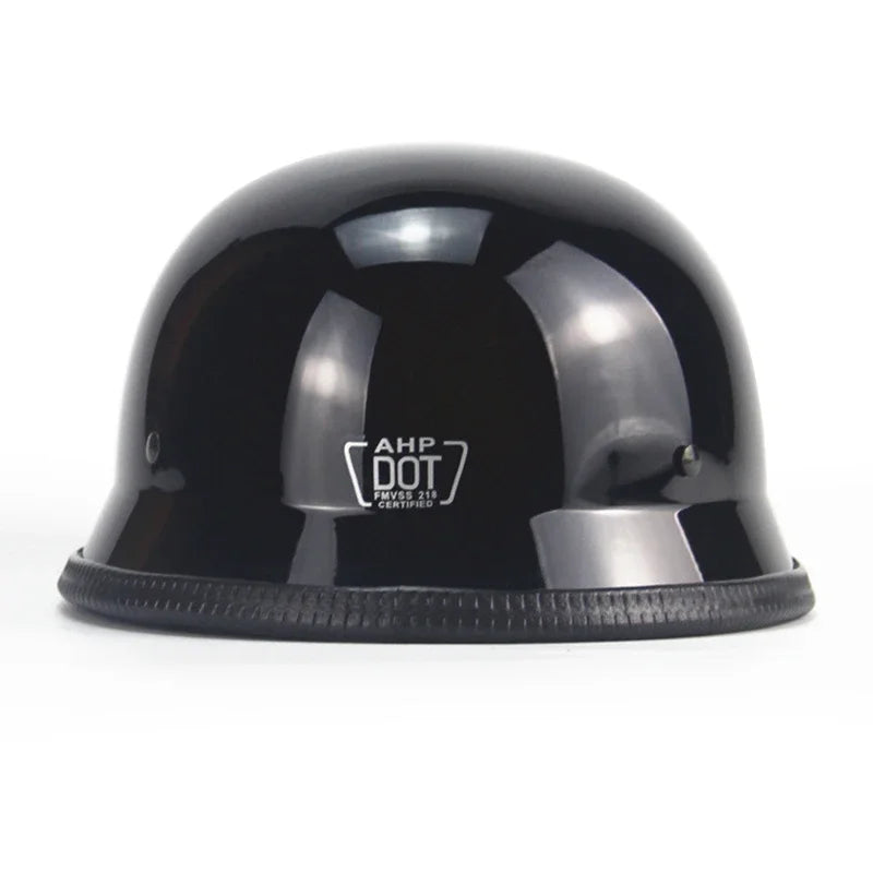 Vintage Motorcycle Half Face Helmet – Retro Cruiser Style (DOT Certified)