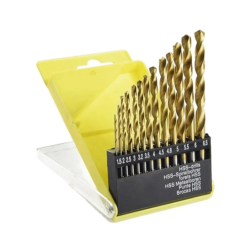 🧰 13PCS Multi-Material Drill Bit Set (3/16” – 1/2”) – Glass, Metal, Tile & Masonry