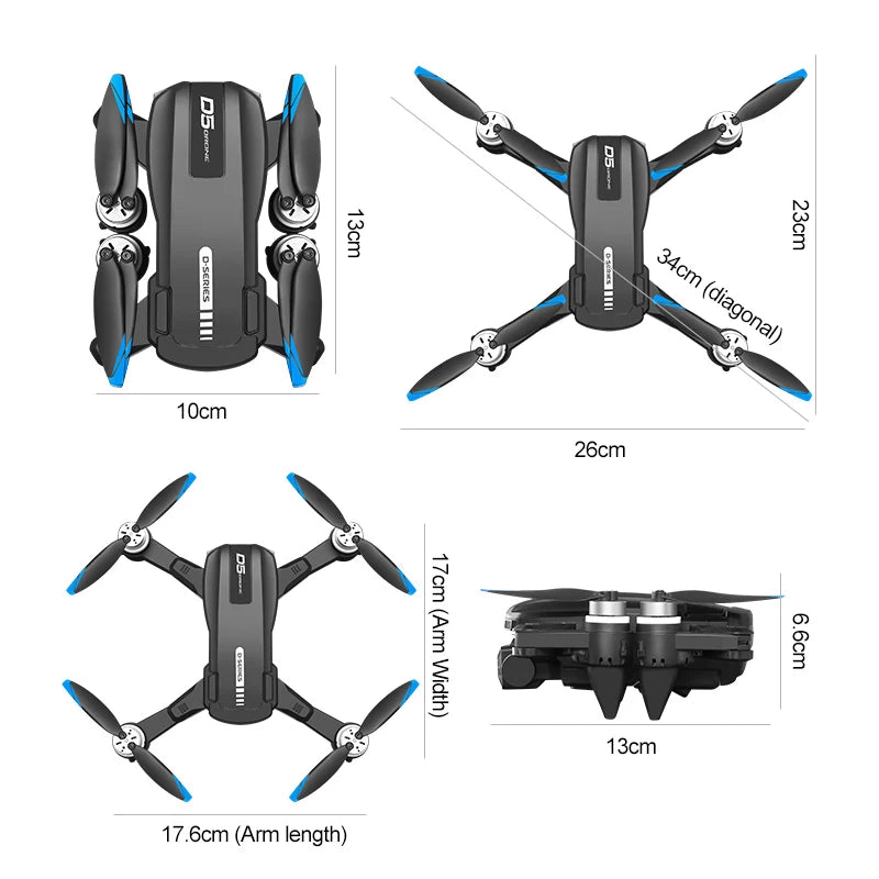 Lenovo D5 Drone 8K Aerial HD Dual Camera Photography Intelligent Obstacle Avoidance Brushless Power 5G WIFI GPS Return Drone