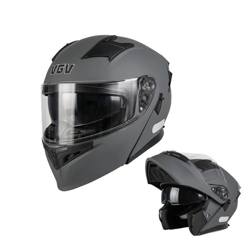 Modular Flip-Up Motorcycle Helmet – Full Face Convertible (Unisex, All-Season)