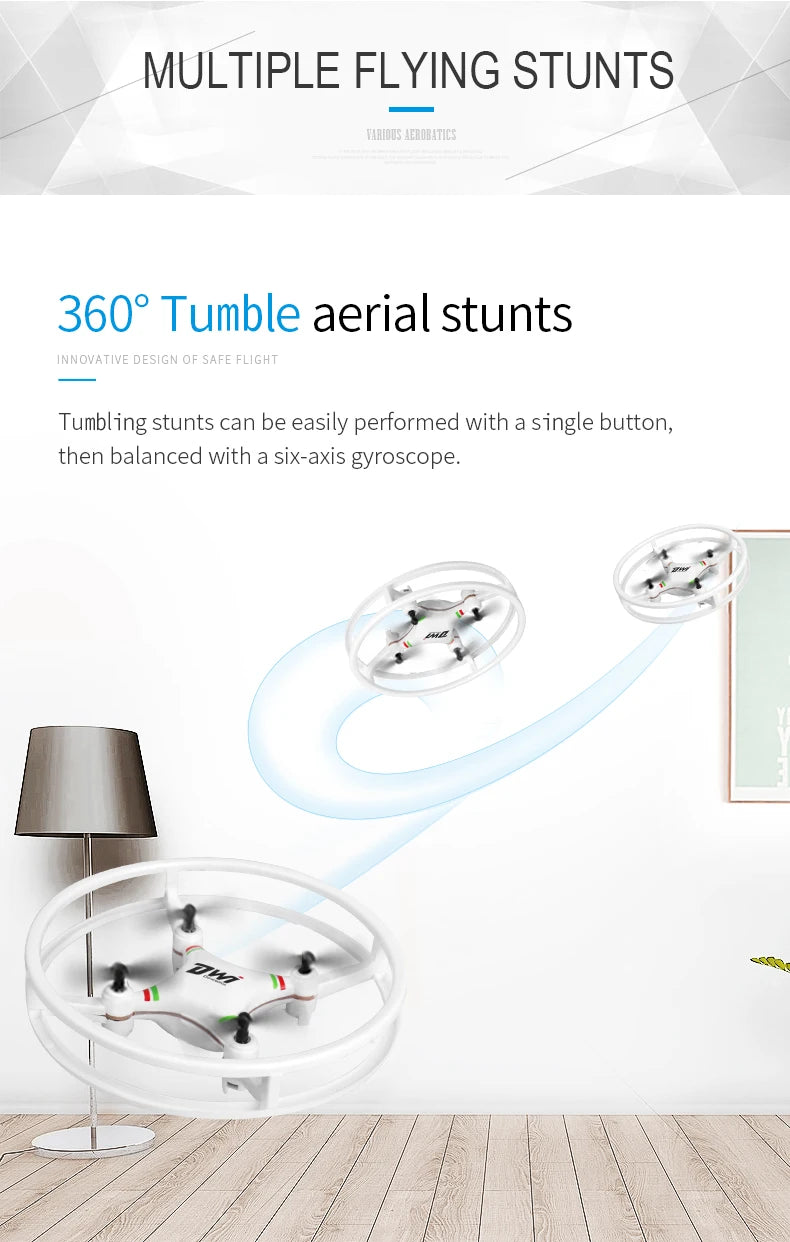 DWI D1 Dron 2.4 G Mini Remote Control drone handled Aircraft New Children's Toy Micro Aircraft Fixed Height Quadcopter toy gifts