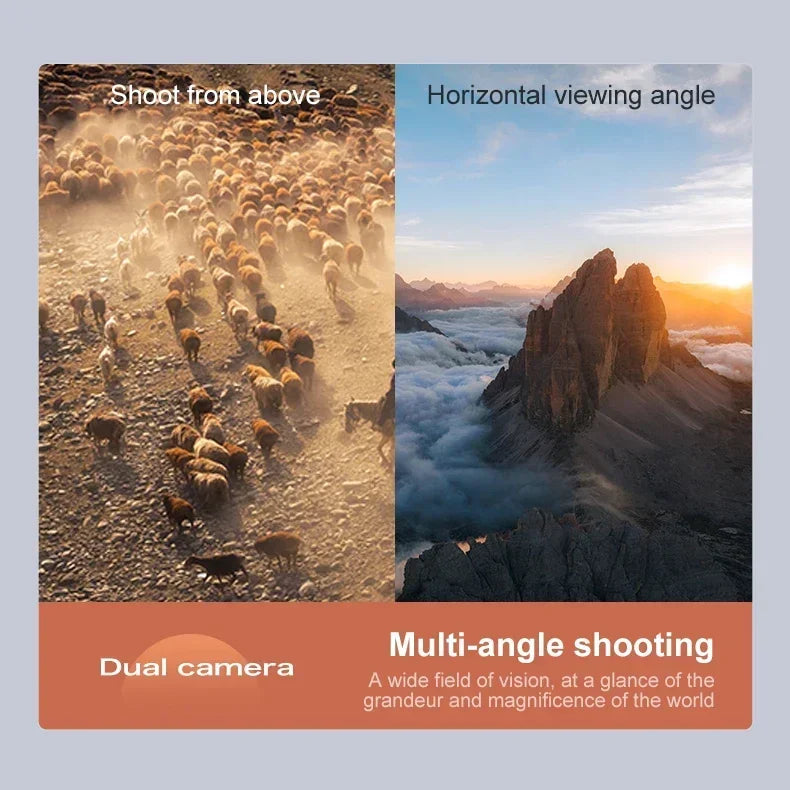 Drone 8K Aerial HD Dual-Camera Intelligent Obstacle Avoidance Brushless Power 5G WIFI Screen Remote Control GPS Drone Hot