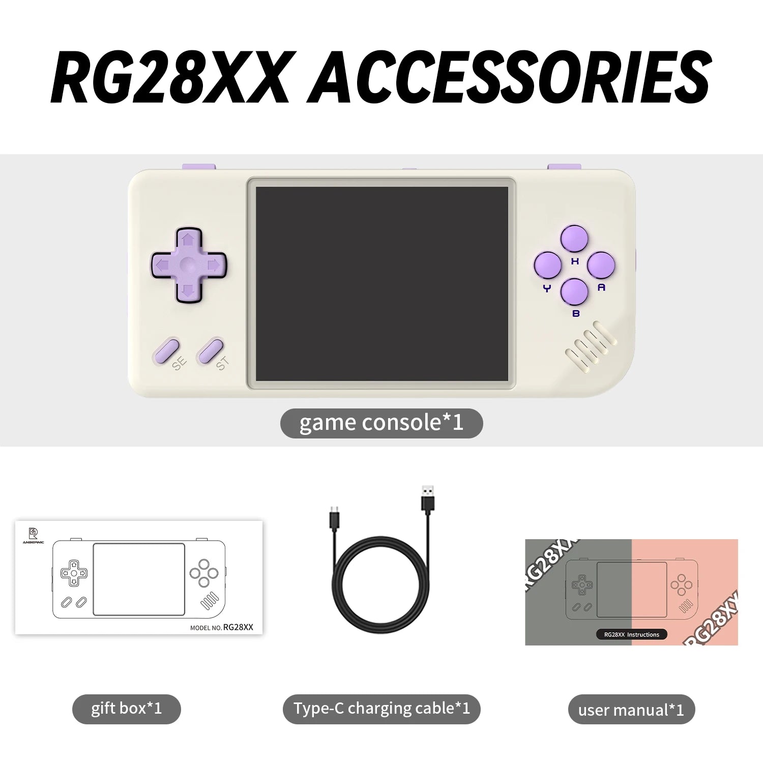 🎮 ANBERNIC RG28XX Retro Handheld Game Console – 3,000+ Classic Games & HDMI Output