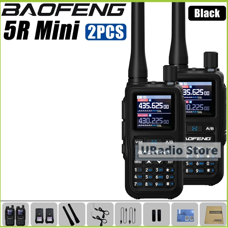 Baofeng UV-5R Mini Dual Band Walkie Talkie (USB-C, 999 Channels)
