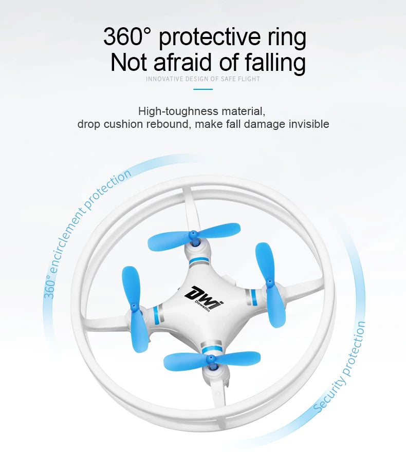 DWI D1 Dron 2.4 G Mini Remote Control drone handled Aircraft New Children's Toy Micro Aircraft Fixed Height Quadcopter toy gifts