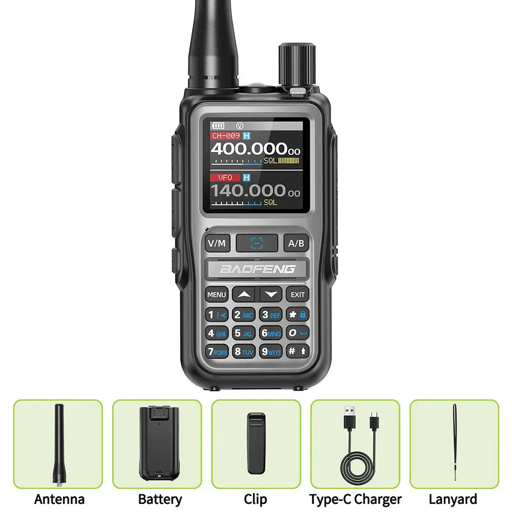 📡 Baofeng UV-5R Mini Dual Band Walkie Talkie (Bluetooth Programming, Type-C)