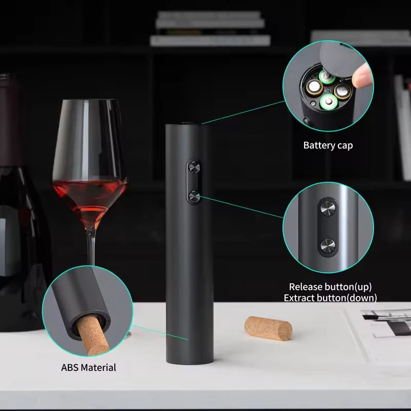 Electric Wine Bottle Opener – Automatic Corkscrew for Wine Bottles