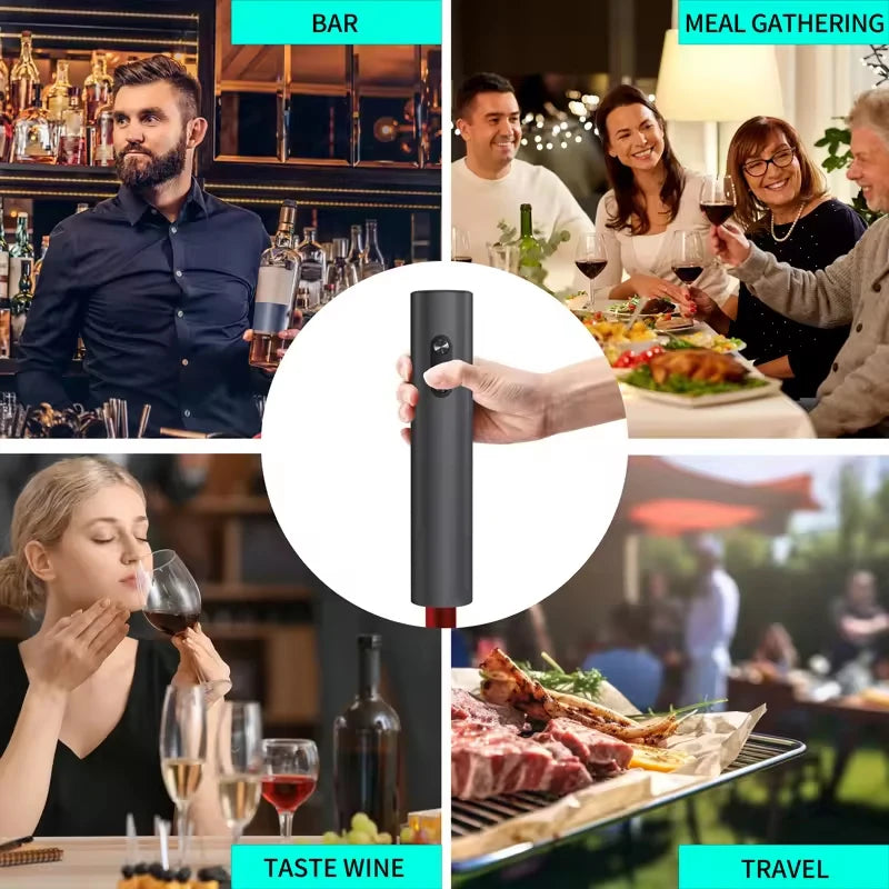 Electric Wine Bottle Opener – Automatic Corkscrew for Wine Bottles