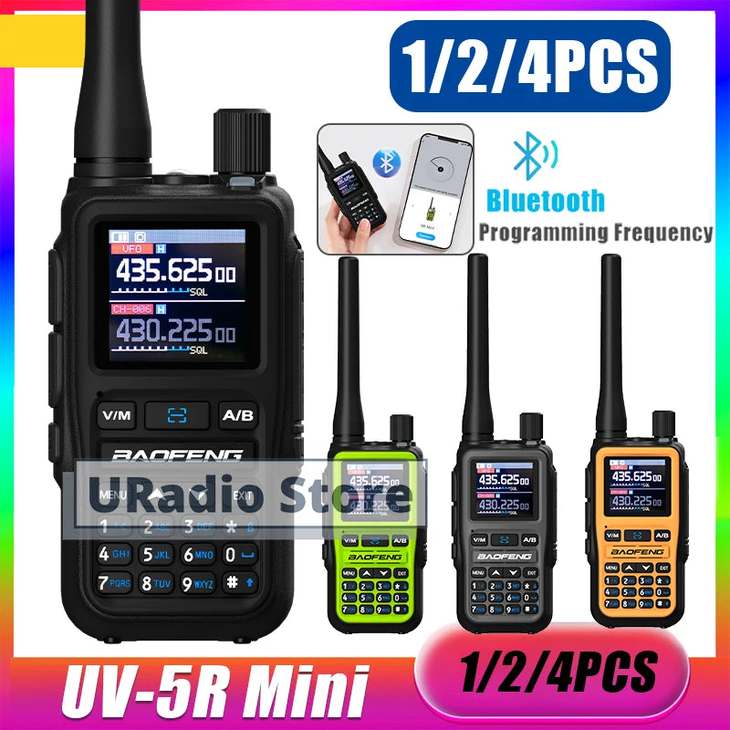 Baofeng UV-5R Mini Dual Band Walkie Talkie (USB-C, 999 Channels)