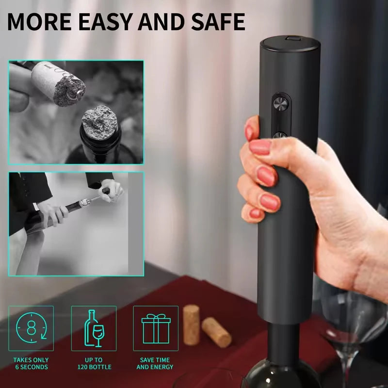 Electric Wine Bottle Opener – Automatic Corkscrew for Wine Bottles