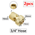 🚿 Solid Brass Garden Hose Splitter – 2-Way / 4-Way Water Control Valve
