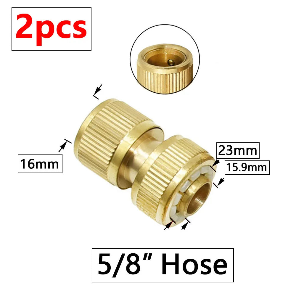 🚿 Solid Brass Garden Hose Splitter – 2-Way / 4-Way Water Control Valve