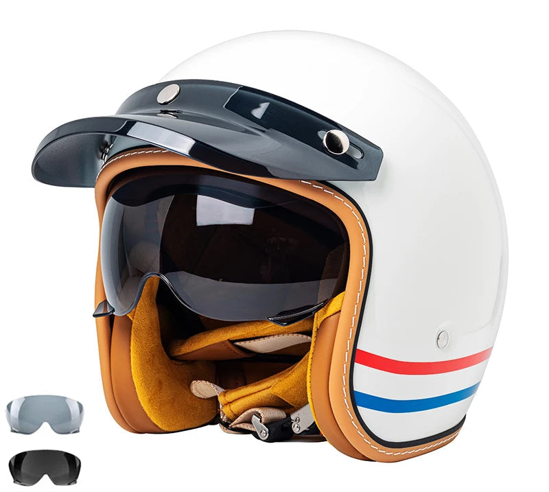Open Face Motorcycle Helmet – Lightweight Summer Riding Helmet (Unisex)
