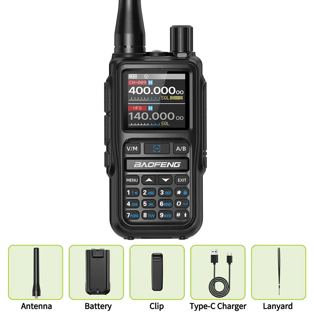 📡 Baofeng UV-5R Mini Dual Band Walkie Talkie (Bluetooth Programming, Type-C)