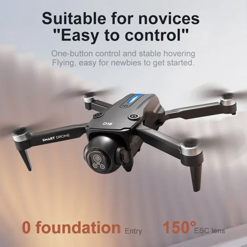 Drone 8K Aerial HD Dual-Camera Intelligent Obstacle Avoidance Brushless Power 5G WIFI Screen Remote Control GPS Drone Hot