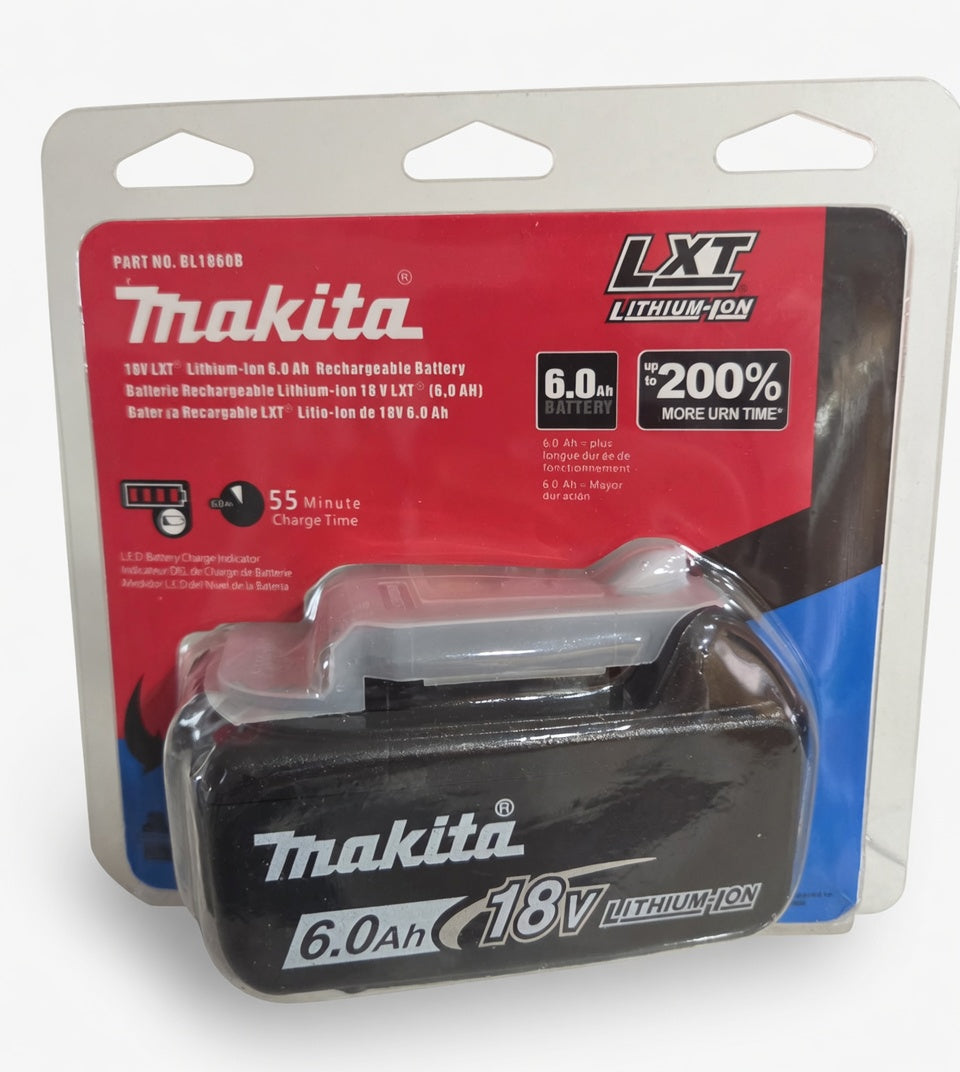 (2 packs) Makita LXT Lithium-Ion 18V 6.0Ah Batteries - High Capacity Professional Power Bundle