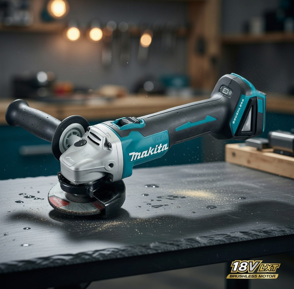 Makita 18V Brushless Electric Angle Grinder – High Power 125mm Cutting & Polishing - Tool only