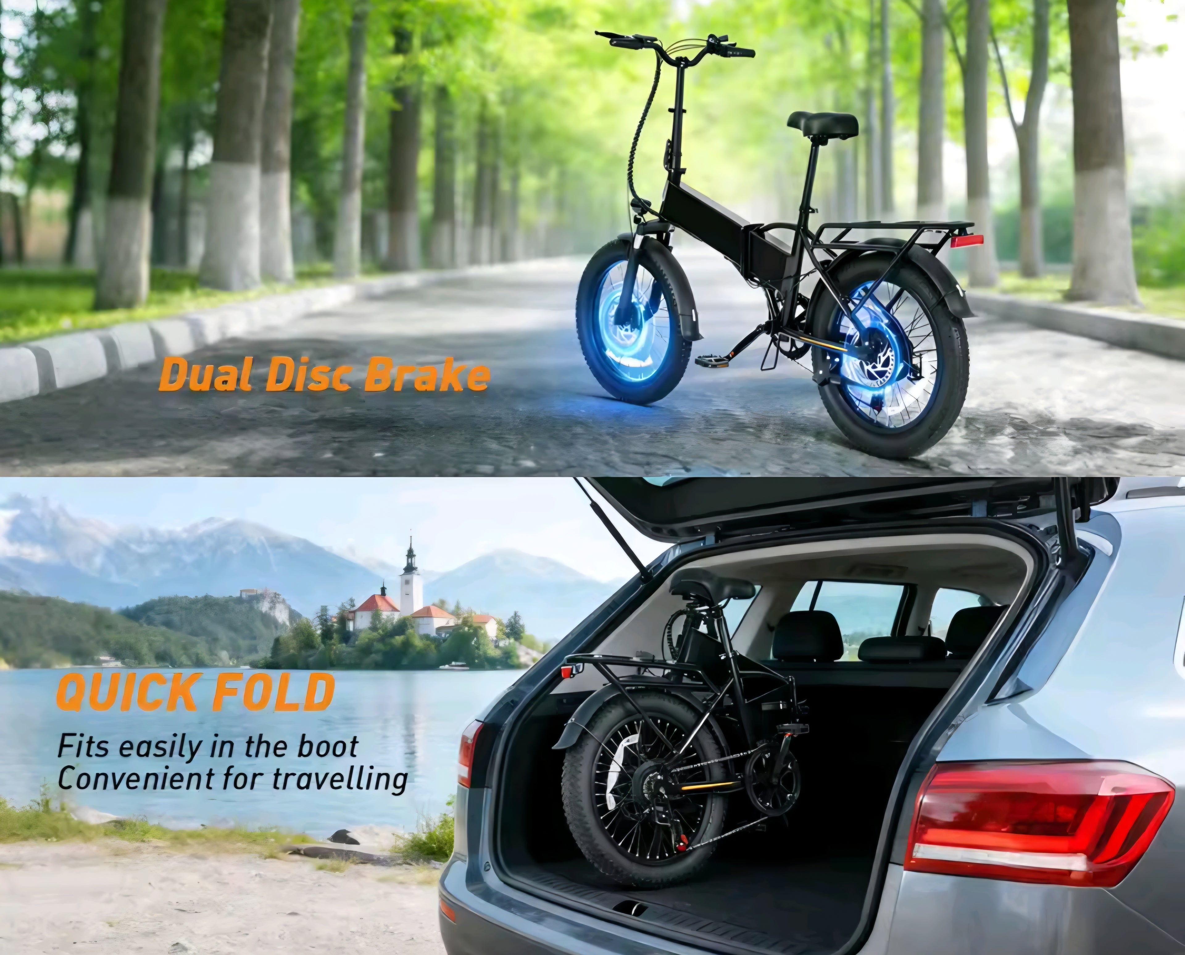 🔥 A20 Foldable Electric Bike – 28MPH High-Speed Urban Commuter E-Bike 🚴⚡