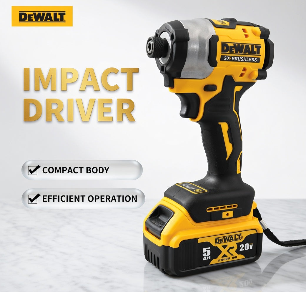 DeWalt 20V MAX Brushless Impact Driver – High Torque, 3-Speed Control