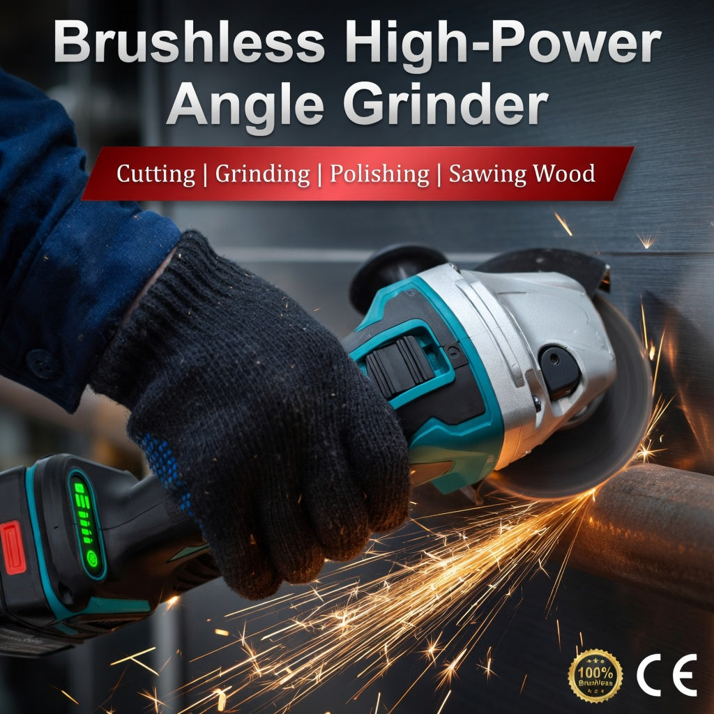 Makita 18V Brushless Electric Angle Grinder – High Power 125mm Cutting & Polishing - Tool only