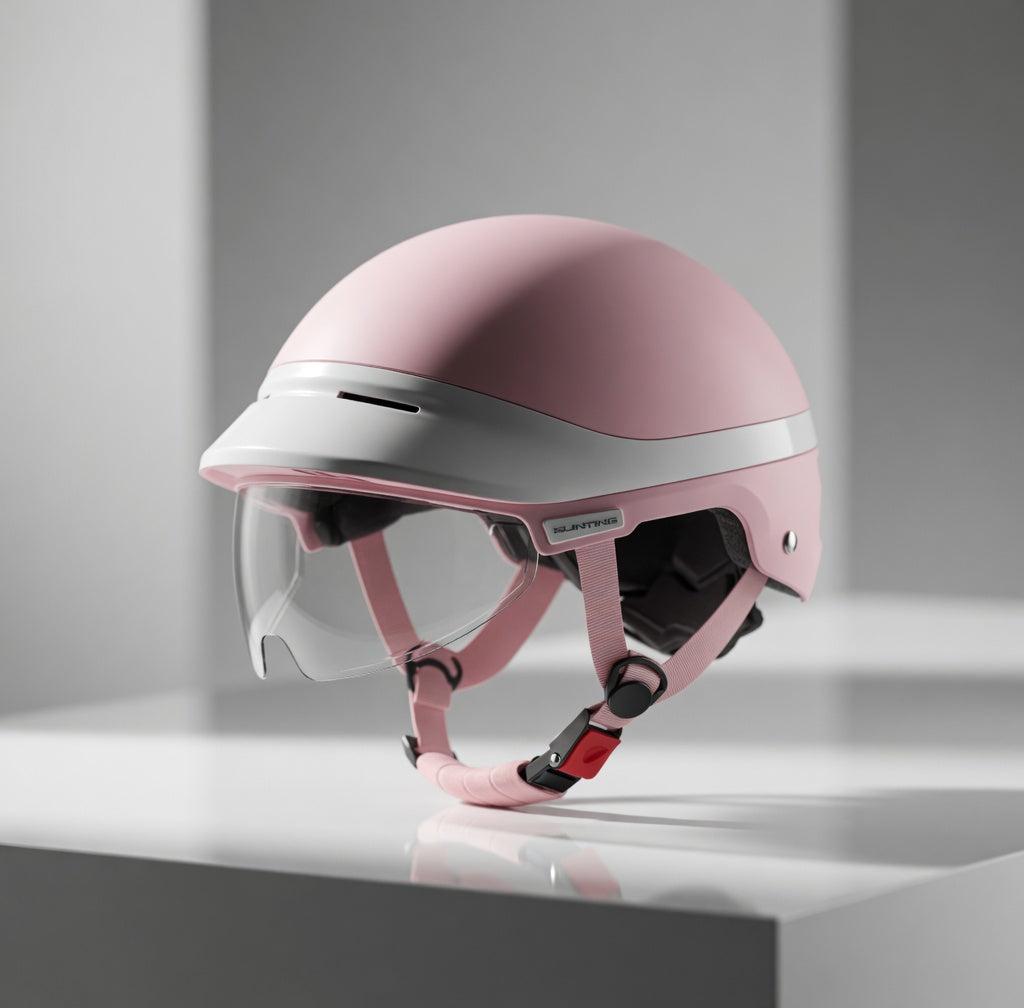 Motocycle Lightweight Half Helmet – Adjustable Fit (21.3–24.4 in)