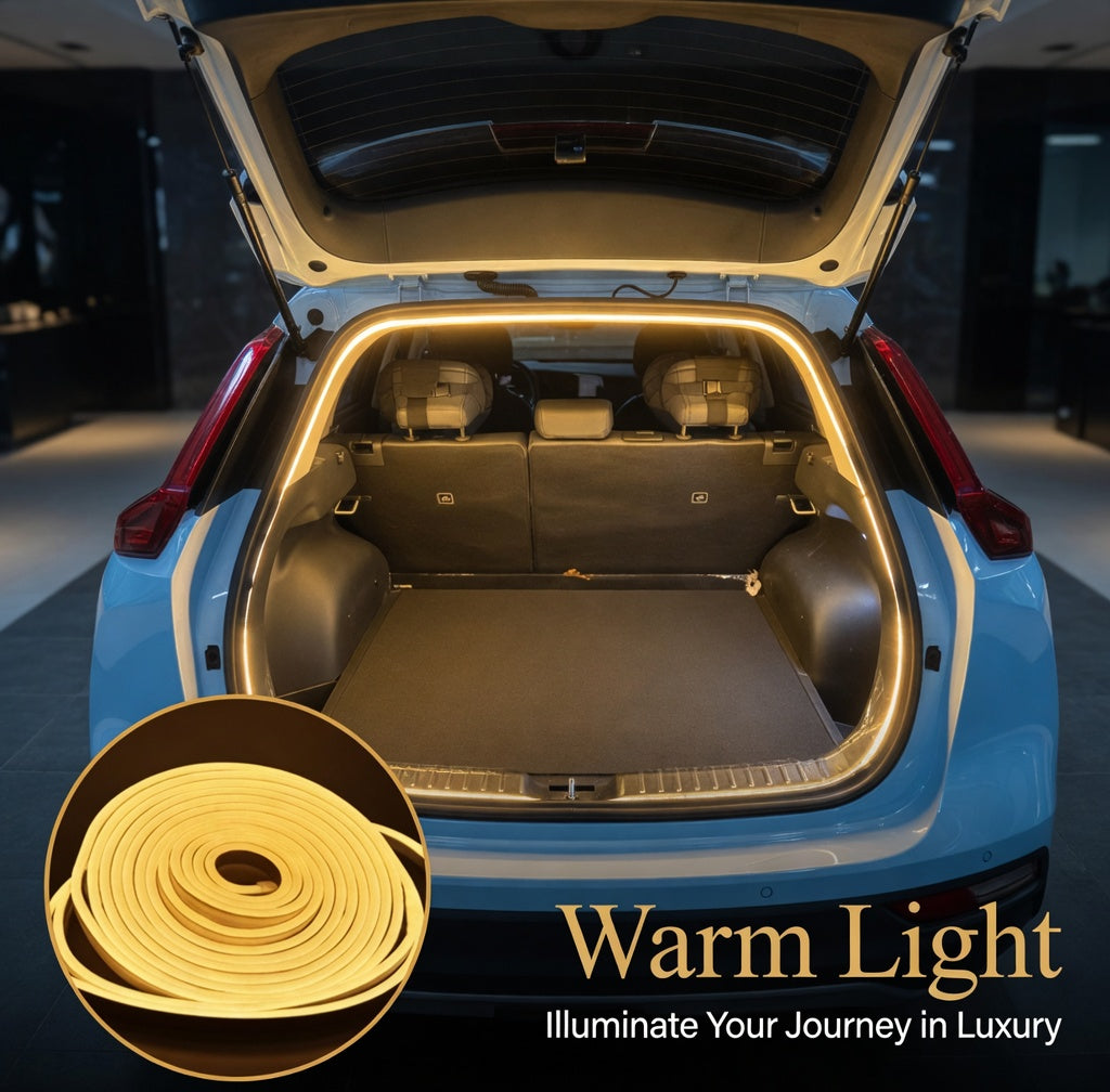 💡 Auto-Sensing LED Trunk Light Strip – Wireless Car Interior Lighting Upgrade