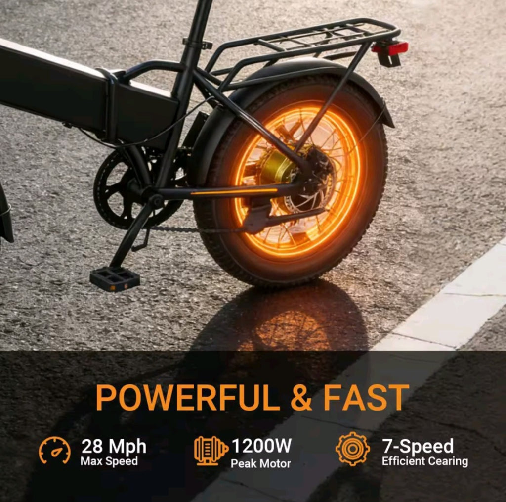 🔥 A20 Foldable Electric Bike – 28MPH High-Speed Urban Commuter E-Bike 🚴⚡