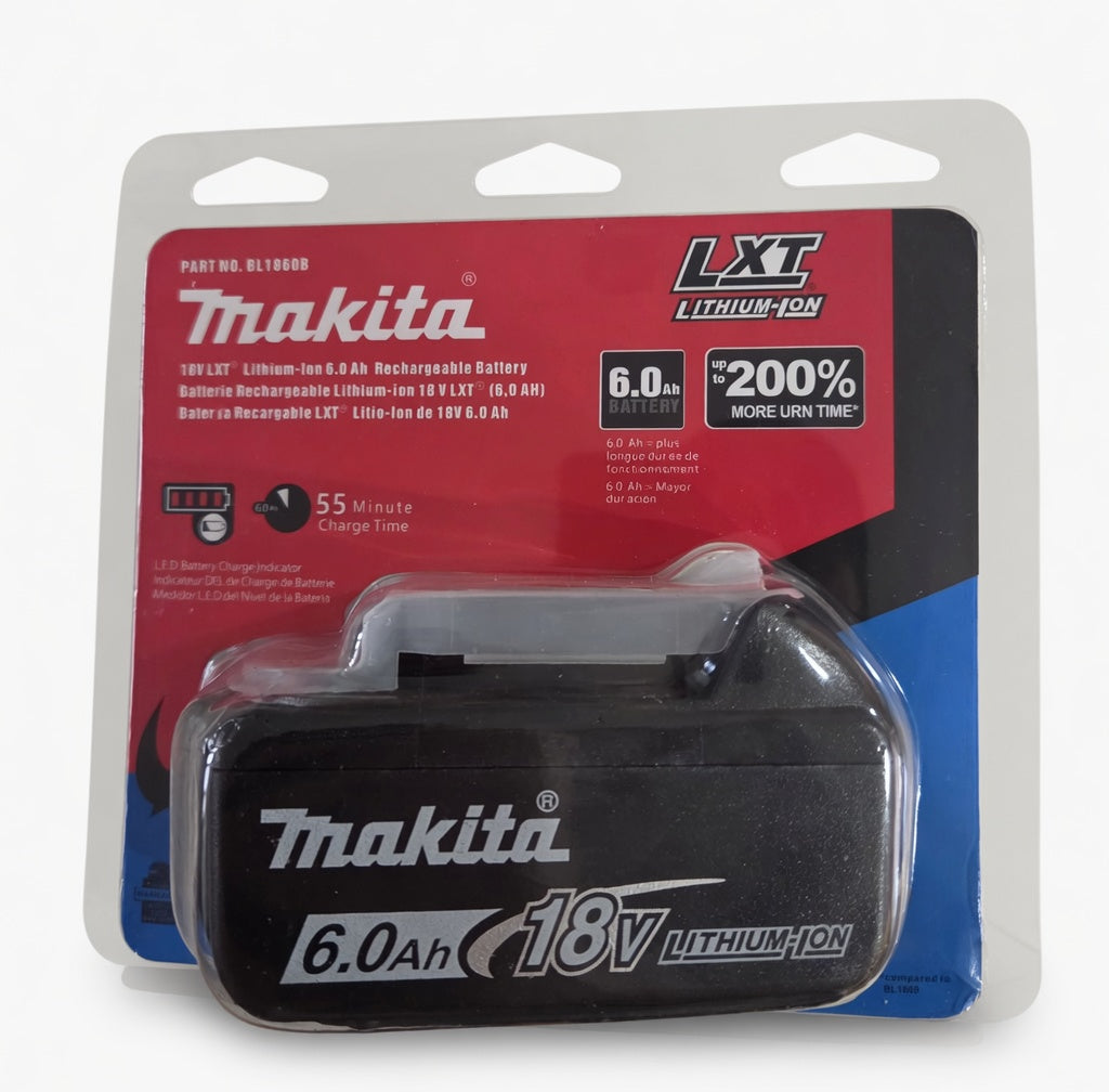 (4 packs) Makita LXT Lithium-Ion 18V 6.0Ah Batteries - High Capacity Professional Power Bundle