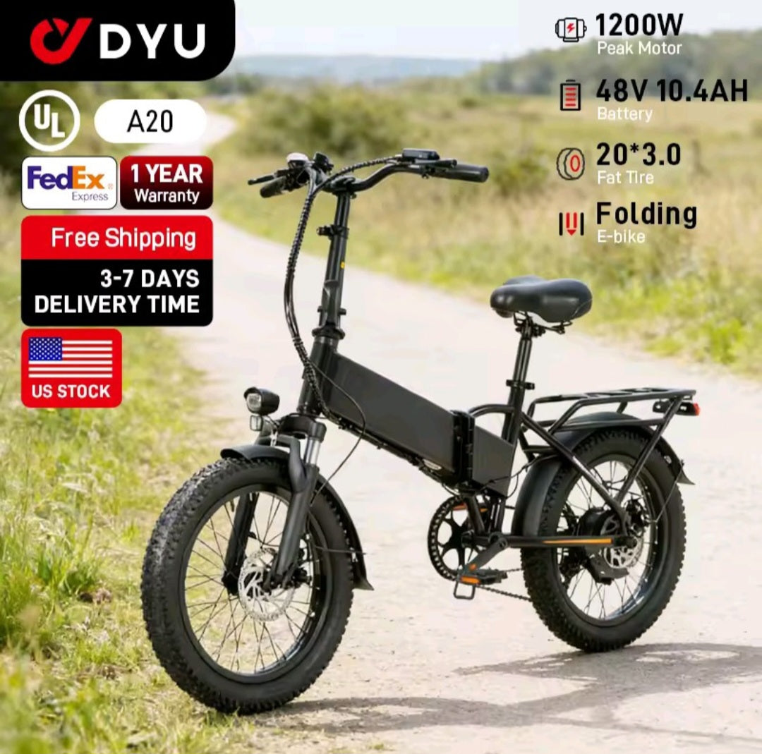 🔥 A20 Foldable Electric Bike – 28MPH High-Speed Urban Commuter E-Bike 🚴⚡