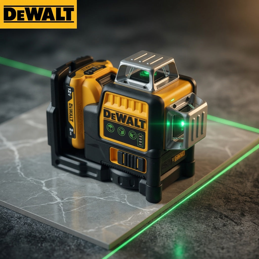 🔥 DEWALT DW089LG 12V Green Laser Level – 3×360° Full Coverage Precision Tool